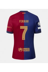 Barcelona Ferran Torres #7 Jalkapallovaatteet Kotipaita 2024-25 Lyhythihainen